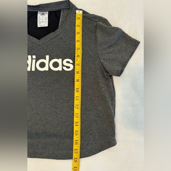 Adidas Climalite Cropped‎ V-Neck T-Shirt Women’s Size Small - Picture 6 of 8